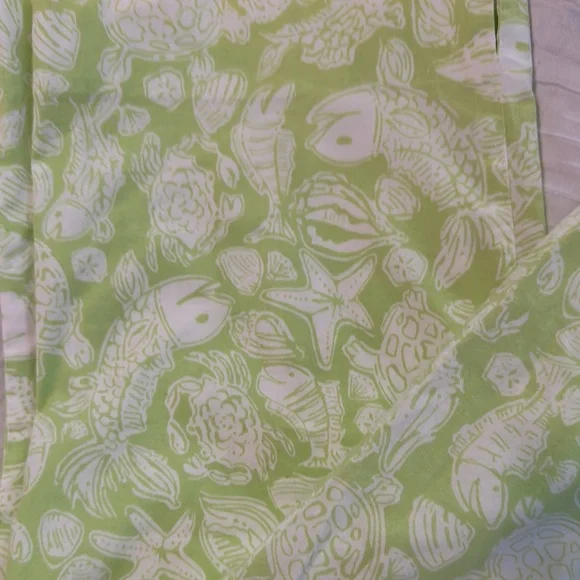 Lilly Pulitzer Lime Green Ankle Cropped Pants - Picture 2 of 11